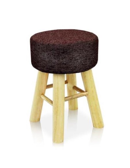 Σκαμπό σκούρο καφέ Υ44Ø30 εκ.