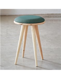 Σκαμπό Nextdeco Natural μασίφ ξύλο Υ51,5xØ34,5εκ.