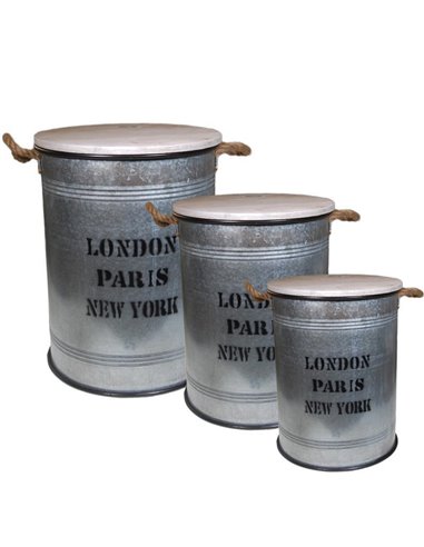 Σετ 3 σκαμπώ Υ52x40εκ. - Υ46.5x33,5εκ. - Υ42x27εκ.