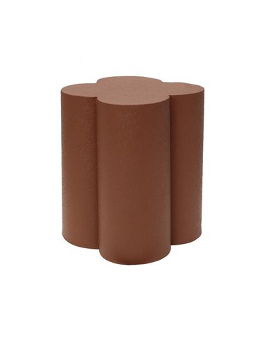 Σκαμπό μεταλλικό ματ Nextdeco καφέ Y40x37x37εκ.