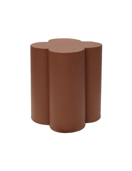 Σκαμπό μεταλλικό ματ Nextdeco καφέ Y40x37x37εκ.