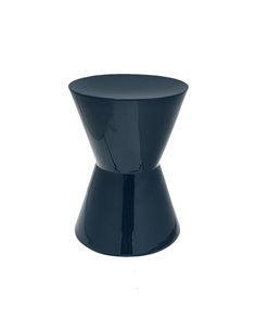 Σκαμπό μεταλλικό γυαλιστερό Nextdeco μπλε Y41,5xØ31εκ.