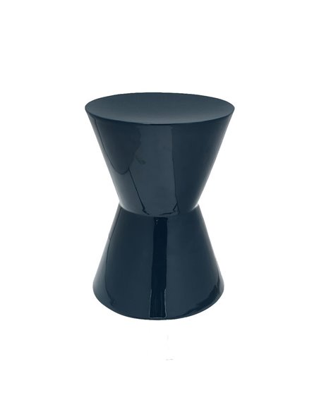 Σκαμπό μεταλλικό γυαλιστερό Nextdeco μπλε Y41,5xØ31εκ.