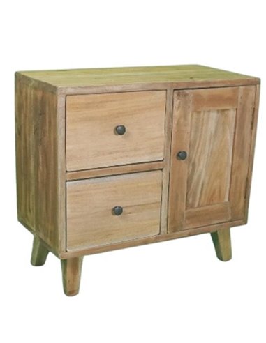 Κομοδίνο Nextdeco Tribeca ανακυκλωμένο ξύλο teak Υ55x30x60εκ.