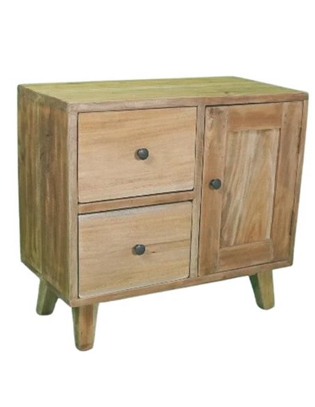 Κομοδίνο Nextdeco Tribeca ανακυκλωμένο ξύλο teak Υ55x30x60εκ.