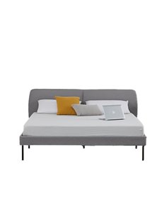 Κρεβάτι διπλό Nextdeco Jakarta khaki 160x200xY61εκ.