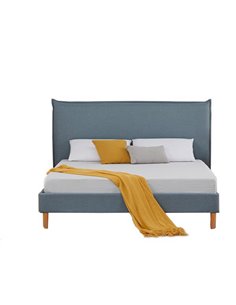 Κρεβάτι διπλό Nextdeco Osaka γκρι 160x200xY90εκ.