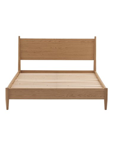 Κρεβάτι διπλό Nextdeco μασίφ ξύλο δρυός Υ110x157x210εκ.