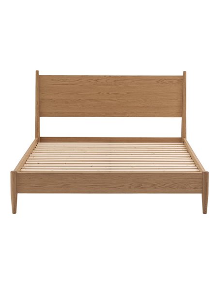 Κρεβάτι διπλό Nextdeco μασίφ ξύλο δρυός Υ110x157x210εκ.