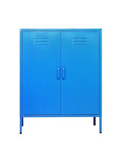 Ντουλάπα μεταλλική Nextdeco δίφυλλη μπλε Υ102x80x40εκ.