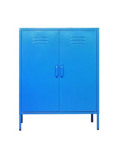 Ντουλάπα μεταλλική Nextdeco δίφυλλη μπλε Υ102x80x40εκ.
