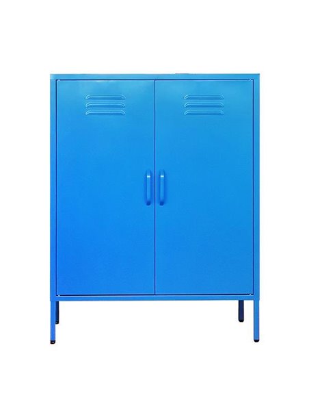 Ντουλάπα μεταλλική Nextdeco δίφυλλη μπλε Υ102x80x40εκ.