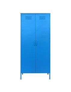 Ντουλάπα μεταλλική Nextdeco δίφυλλη μπλε Υ170x76x50εκ.