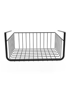 Καλάθι κρεμαστό ντουλάπας Nextdeco μαύρο Υ14x41x25εκ.