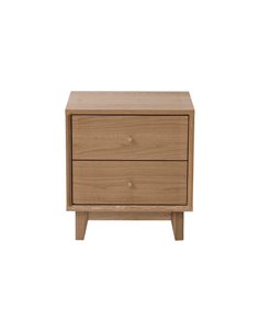 Κομοδίνο Nextdeco μασίφ ξύλο δρυός Υ55x45x35εκ.