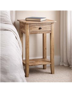 Κομοδίνο Nextdeco ανακυκλωμένο ξύλο mahoni Υ52xM34xΠ25εκ