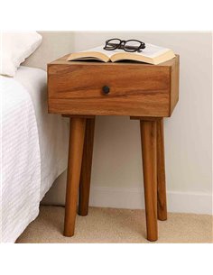 Κομοδίνο Nextdeco Tribeca ανακυκλωμένο ξύλο teak Υ65x30x35εκ.