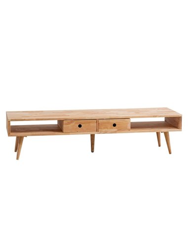 Έπιπλο τηλεόρασης Nextdeco Natural μασίφ ξύλο Υ36,5x150x40εκ.