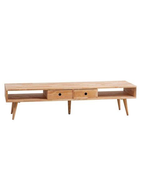 Έπιπλο τηλεόρασης Nextdeco Natural μασίφ ξύλο Υ36,5x150x40εκ.