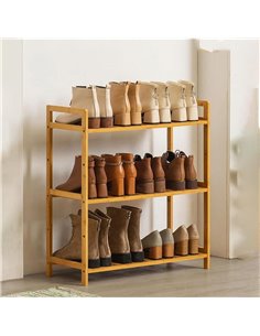 Παπουτσοθήκη Nextdeco από μπαμπού 3 επιπέδων Υ71x68x25εκ.