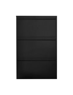 Παπουτσοθήκη μεταλλική Nextdeco με 3 τμήματα μαύρη Υ103,5x65,5x15,5εκ.