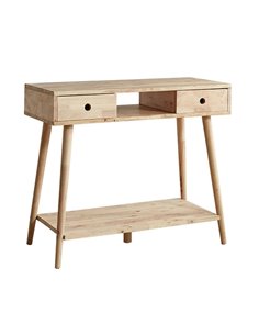 Κονσόλα Nextdeco Natural μασίφ ξύλο Υ76,5x90x40εκ.