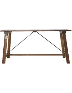 Κονσόλα Nextdeco Tribeca ανακυκλωμένο ξύλο teak - mahoni Υ80x100x40εκ.