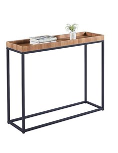 Κονσόλα μεταλλική Nextdeco MDF επιφάνεια Υ80x100x30εκ.