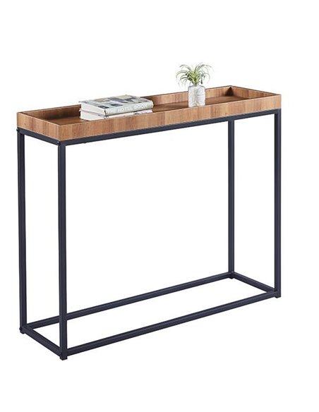 Κονσόλα μεταλλική Nextdeco MDF επιφάνεια Υ80x100x30εκ.