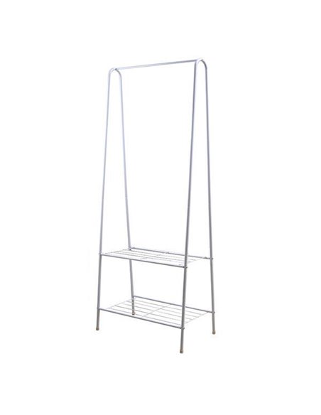 Κρεμάστρα ράγα οργάνωσης ρούχων Nextdeco μεταλλική λευκή Υ151x60x36εκ.