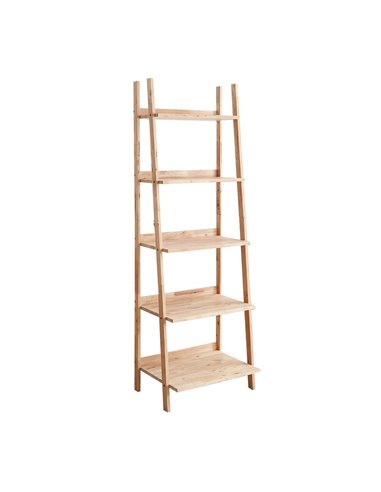 Ραφιέρα Nextdeco Natural μασίφ ξύλο Y180x60x45εκ.