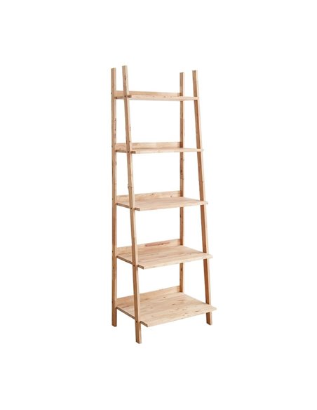 Ραφιέρα Nextdeco Natural μασίφ ξύλο Y180x60x45εκ.