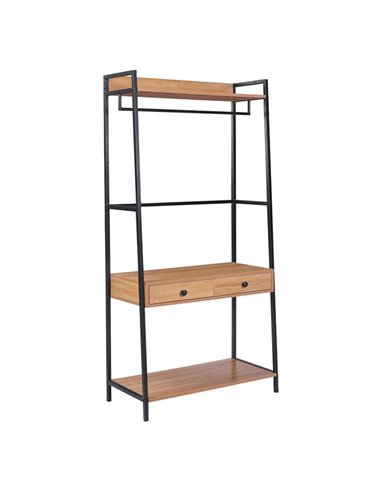 Κρεμάστρα ρούχων Nextdeco Υ169x84x40εκ δύο συρτάρια.