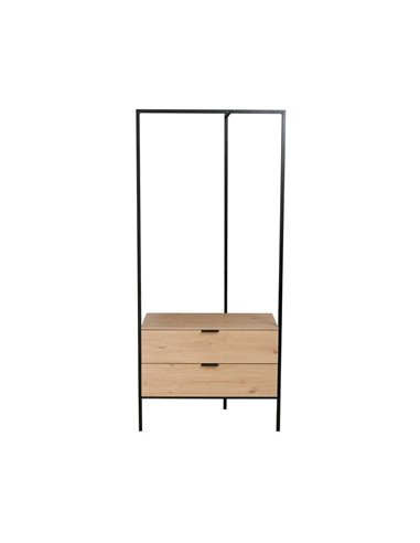 Κρεμάστρα οργάνωσης ρούχων Nextdeco με δύο συρτάρια Υ190x85x45εκ