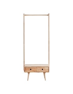 Κρεμάστρα ρούχων Nextdeco Natural μασίφ ξύλο Υ165,5x65x40εκ.