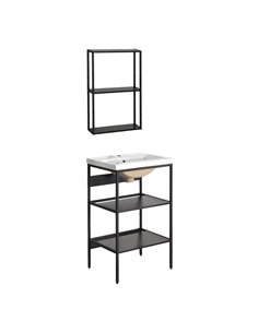 Ραφιέρα βάσης με νιπτήρα Nextdeco Y80x50.5x39.5εκ. - Υ70x50.5x15εκ