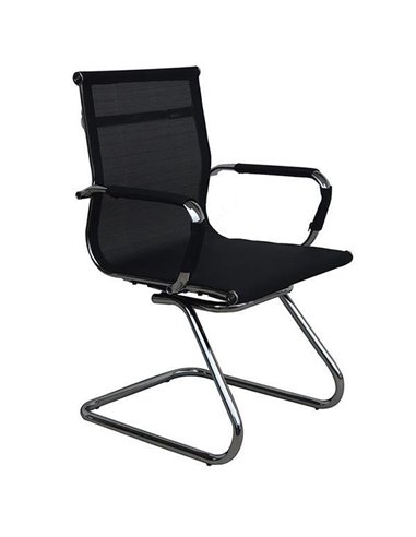 Καρέκλα επισκέπτη Nextdeco μαύρη 54x64x94εκ.