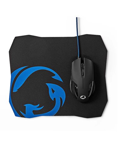 NEDIS GMMP110BK WIRED GAMING MOUSE & MOUSEPAD SET 200 / 2400 / 4800 / 7200 DPI