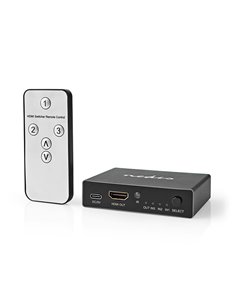 NEDIS VSWI3493AT HDMI SWITCH 3PORTS 3x HDMI INPUT - HDMI OUTPUT 8K@60Hz 45Gbps ANTHRACITE