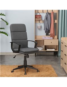 Καρέκλα γραφείου Nextdeco γκρι Υ107,5-117,5x65.5x64,5εκ.