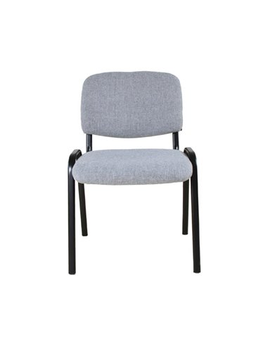 Καρέκλα γραφείου επισκέπτη Nextdeco γκρι χρώμα Υ83,5x55x41