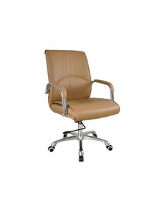 Καρέκλα γραφείου διευθυντική τροχήλατη Nextdeco Beluga camel Υ114-106x50x76εκ