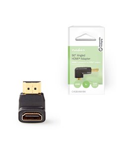 NEDIS CVGB34901BK HDMI ADAPTER HDMI CONNECTOR - HDMI FEMALE ANGLED 90° BLACK