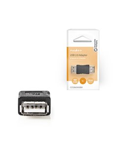 NEDIS CCGB60900BK USB 2.0 TYPE A ADAPTER 480Mbps BLACK