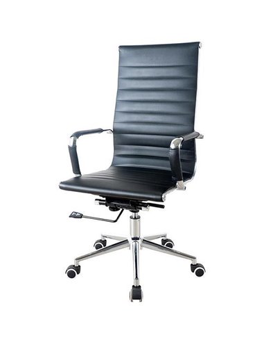 Καρέκλα γραφείου διευθυντική τροχήλατη Nextdeco μαύρη 120x54x64εκ