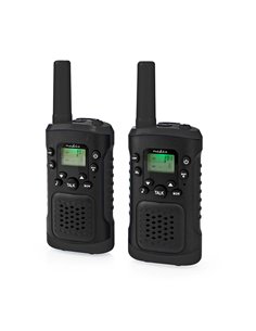 NEDIS WLTK0610BK WALKIE-TALKIE SET 2 HANDSETS UP TO 6KM FREQUENCY CHANNELS: 8 PTT / VOX BLACK