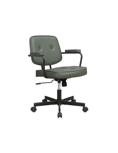 Καρέκλα γραφείου Nextdeco πράσινη Υ77-87x62.5x60,5εκ,