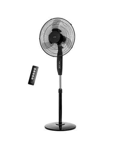 LIFE BOREAS 16" STAND FAN WITH REMOTE CONTROL, 40W