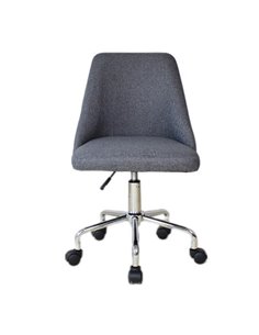 Καρέκλα γραφείου Nextdeco τροχήλατη γκρι 55x44x80-88εκ.