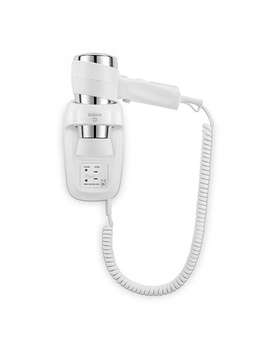 VALERA ACTION SUPER PLUS 1600 SHAVER WHITE WALL-MOUNTED HAIRDRYER WITH HOLDER AND SHAVER SOCKET